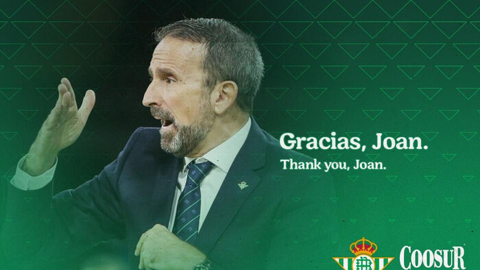 Joan Plaza deja de ser entrenador del Coosur Real Betis