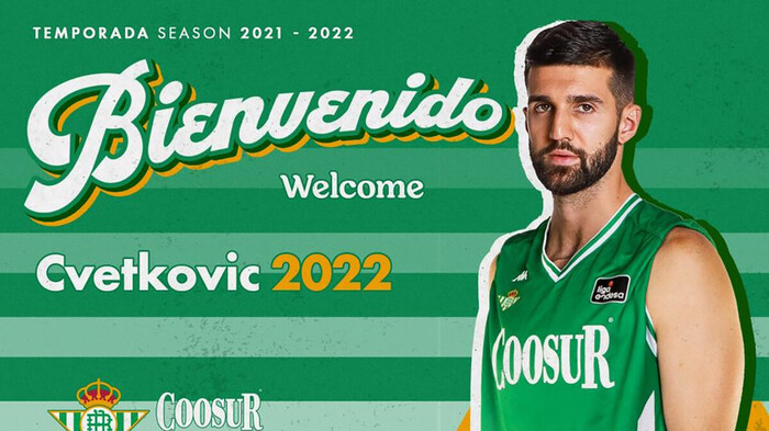 Aleksandar Cvetkovic, nuevo jugador del Coosur Real Betis