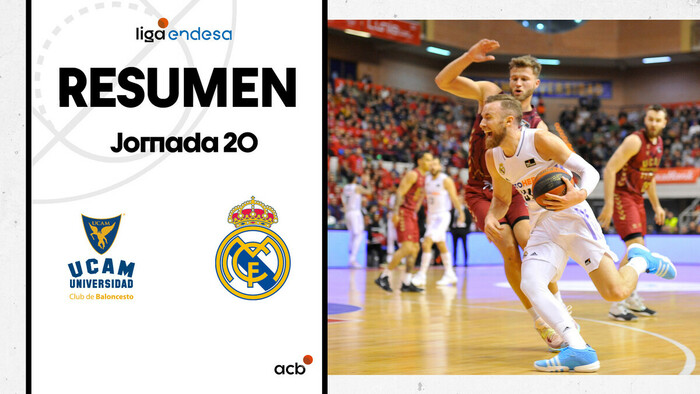 Resumen UCAM Murcia 80 - Real Madrid 88 (J20)
