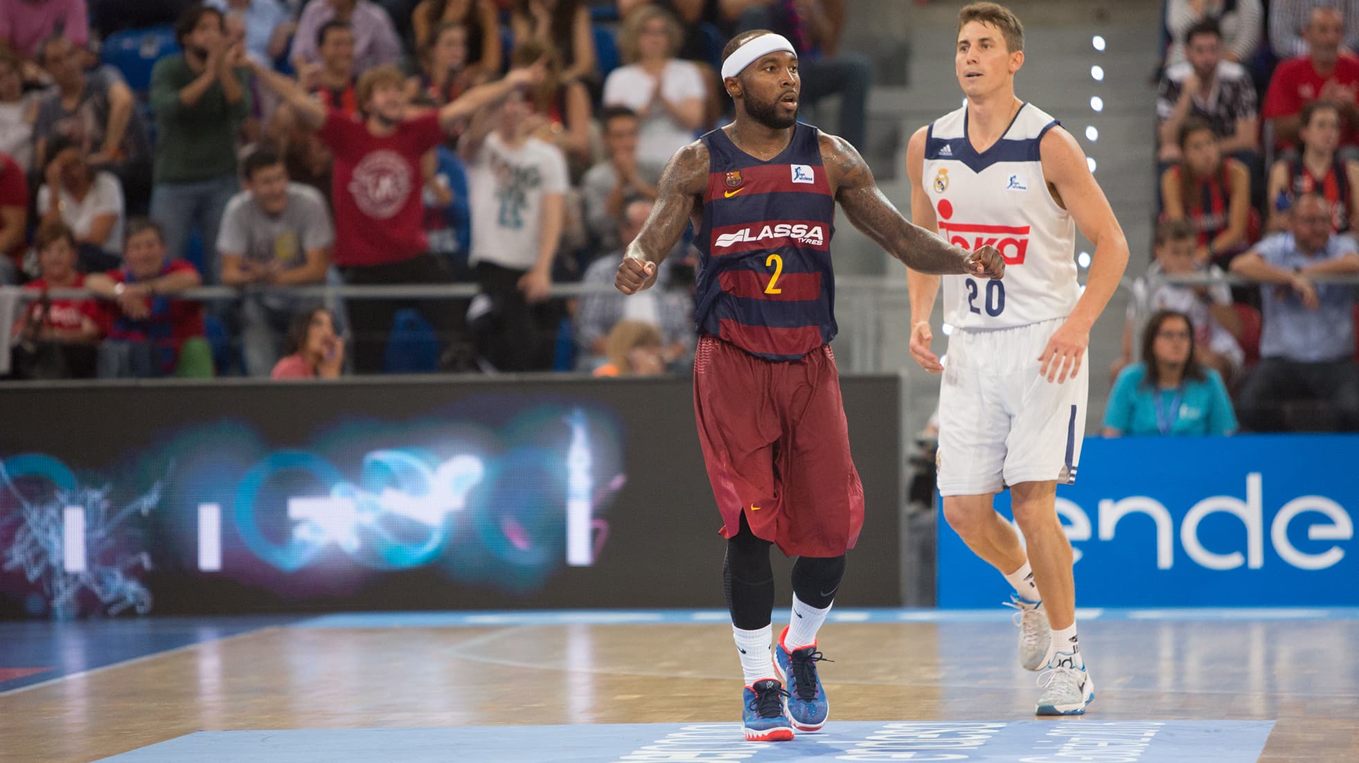 Tyrese Rice celebra una acción en la Supercopa Endesa 2016