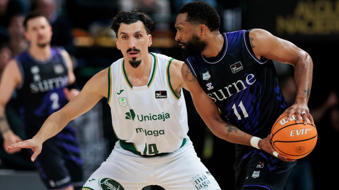 Lance de juego del Surne Bilbao - Unicaja