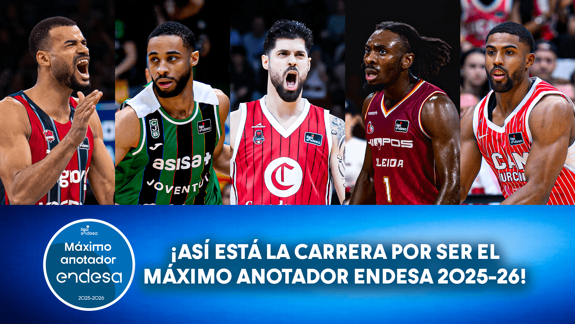 Cinco candidatos a ser Máximo Anotador Endesa