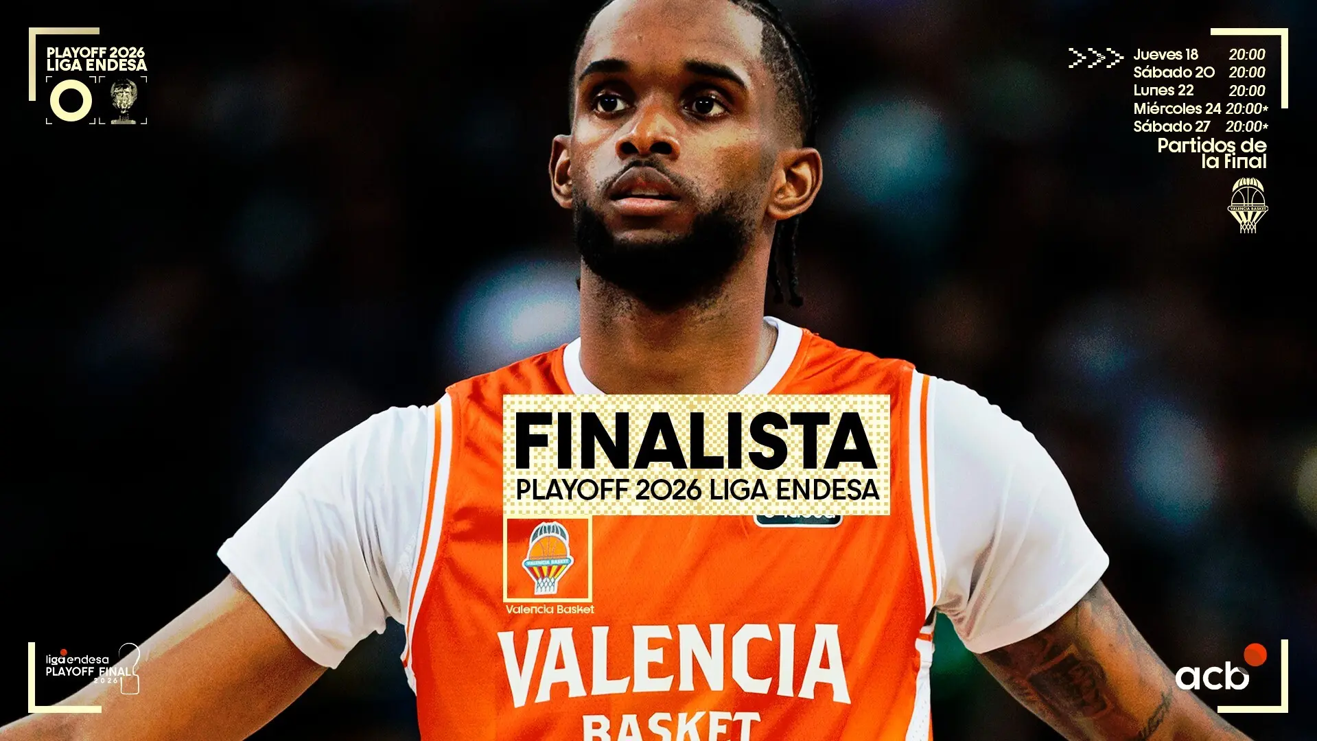 Cartel de Valencia Basket, clasificado para el Playoff Final 2026