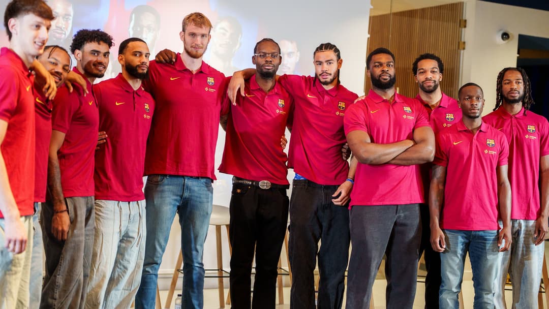 Presentados los once nuevos jugadores del Barça de baloncesto