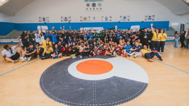 Foto de familia en la Copa Campeones de Badalona