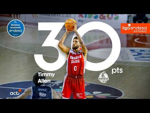 Timmy Allen, Máximo Anotador Endesa de la Jornada 2