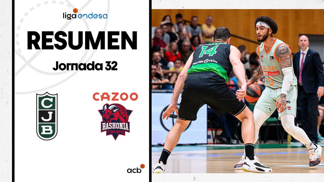 Resumen Joventut Badalona 77 - Cazoo Baskonia 86 (J32)