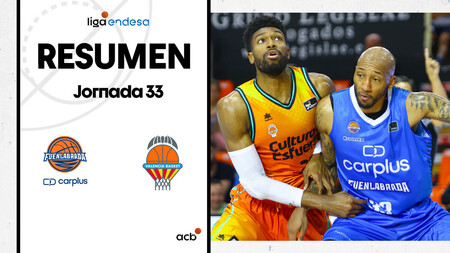 Resumen Carplus Fuenlabrada 75 - Valencia Basket 93 (J33)