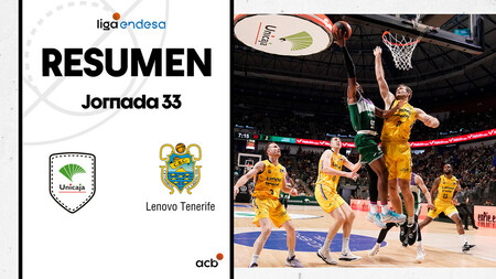 Resumen Unicaja 75 - Lenovo Tenerife 71 (J33)