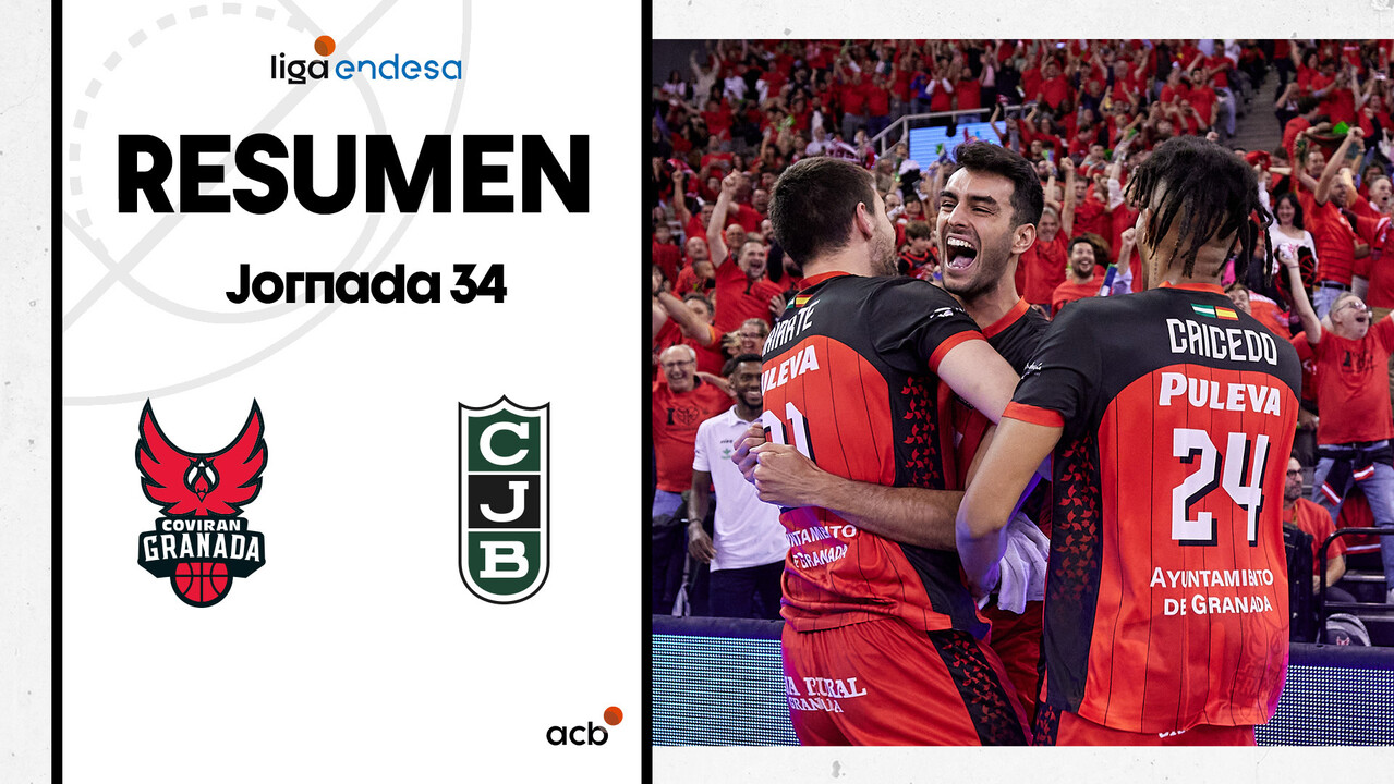 Resumen Coviran Granada 73 - Joventut Badalona 62 (J34)