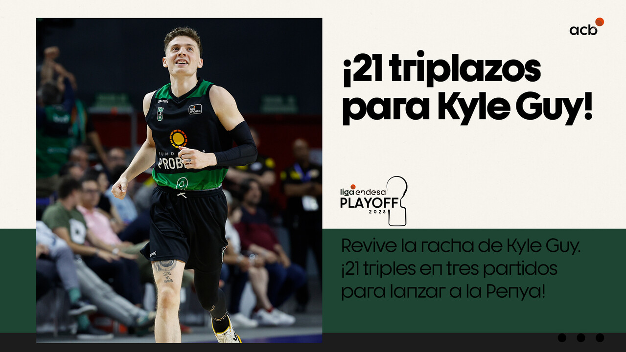 Kyle Guy: Tres partidos... ¡21 triplazos!