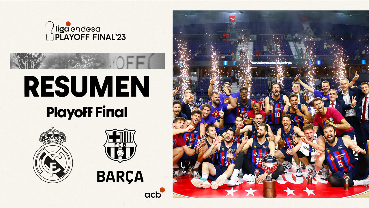 Resumen Real Madrid 82 - Barça 93 (3º Playoff Final)