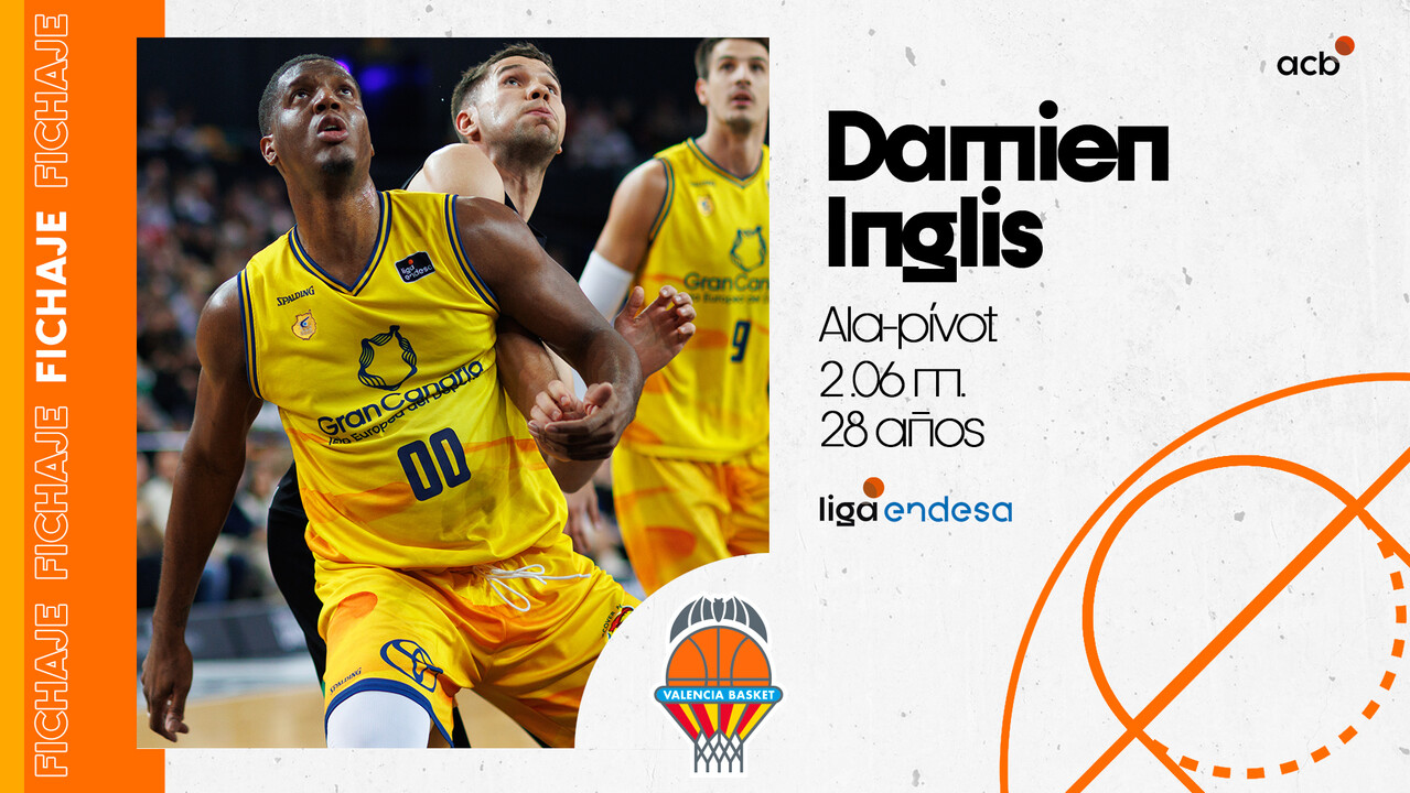 Damien Inglis, calidad en la pintura para Valencia Basket 