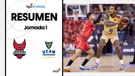 Resumen Coviran Granada 101 - UCAM Murcia 104 (J1)