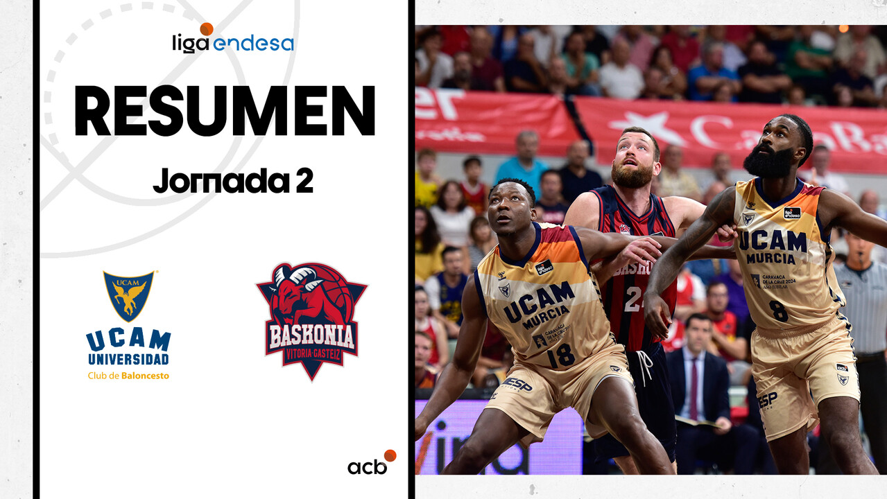 Resumen UCAM Murcia 88 - Baskonia 76 (J2)