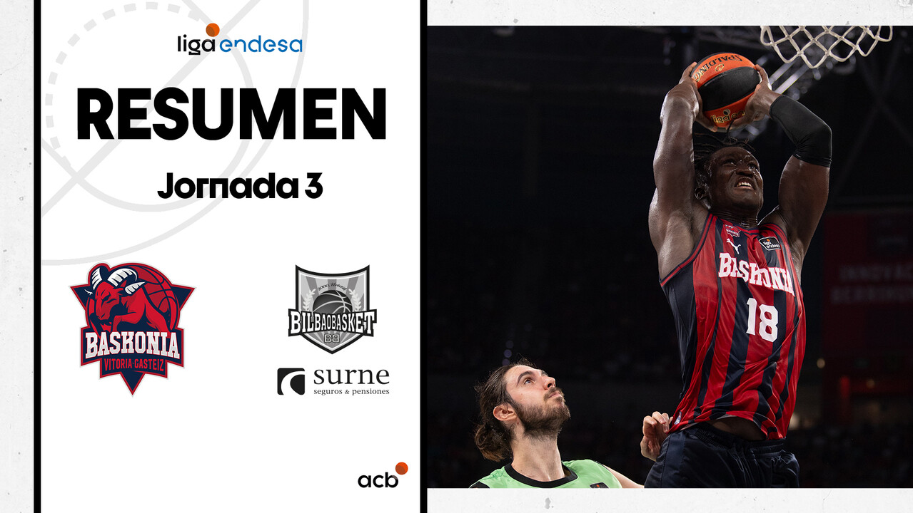 Resumen Baskonia 92 - Surne Bilbao Basket 72 (J3)