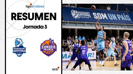 Resumen MoraBanc Andorra 87 - Zunder Palencia 74 (J3)