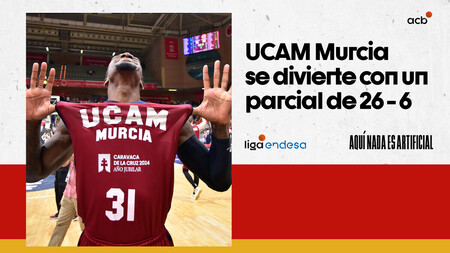 UCAM Murcia se divierte con un parcial final de 26-6