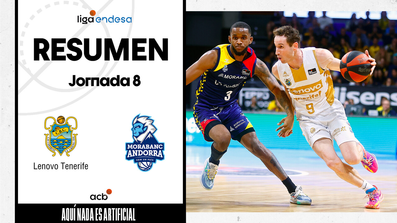 Resumen Lenovo Tenerife 71 - MoraBanc Andorra 53 (J8)