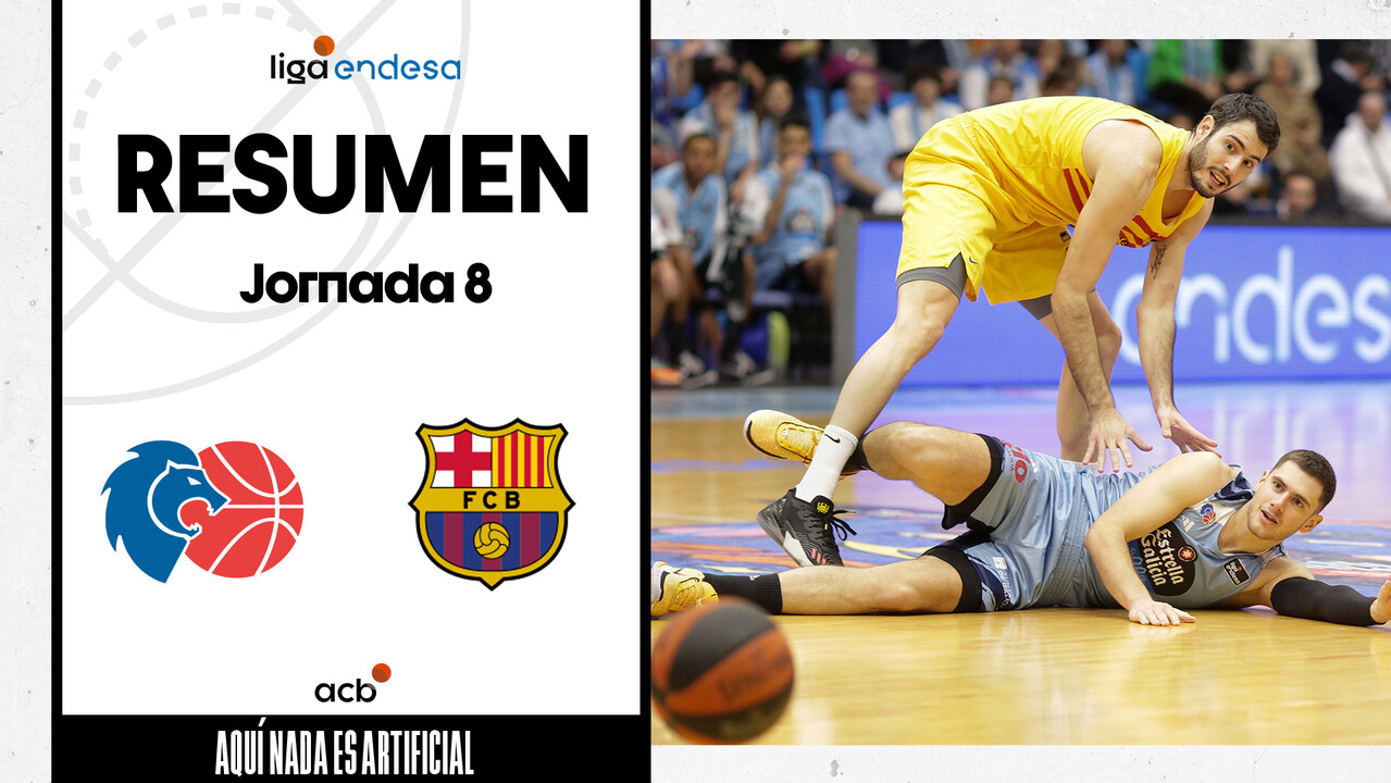 Resumen Río Breogán 63 - Barça 79 (J8)