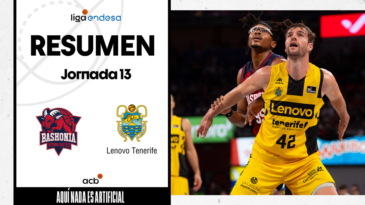 Resumen Baskonia 104 - Lenovo Tenerife 100 (J13)