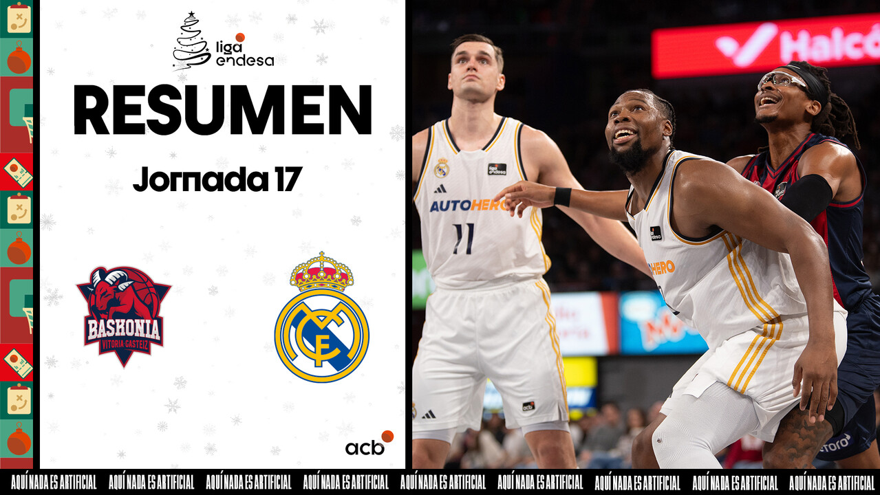 Resumen Baskonia 85 - Real Madrid 99 (J17)