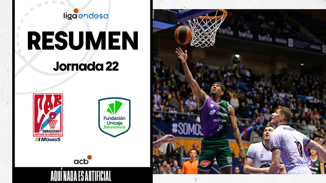 Resumen Monbus Obra 78 - Unicaja 90 (J22)