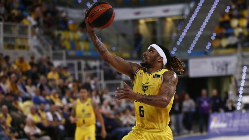 Andrew Albicy, en el podio acb de asistencias del Dreamland Gran Canaria