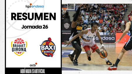 Resumen Bàsquet Girona 83 - BAXI Manresa 84 (J26)