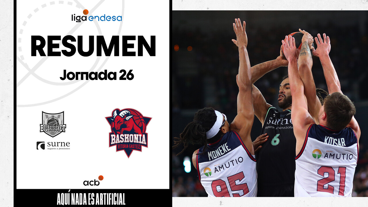 Resumen Surne Bilbao Basket 82 - Baskonia 80 (J26)