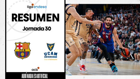Resumen Barça 97 - UCAM Murcia 86 (J30)