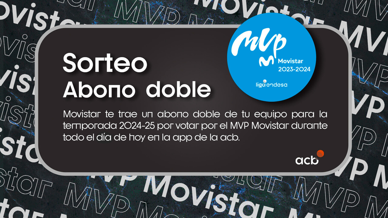 Vota por el MVP Movistar en la app y puedes ganar un abono doble