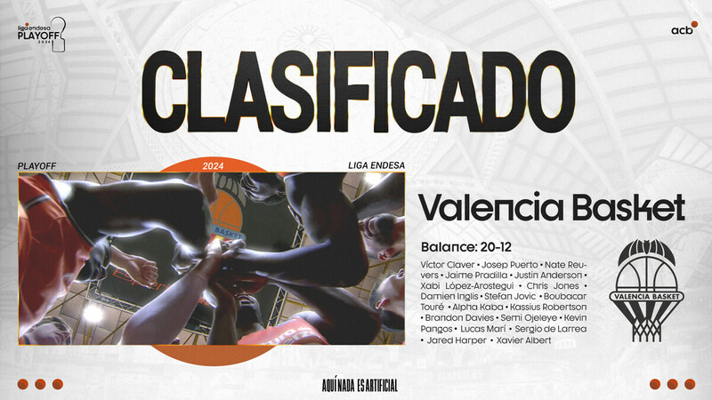 El Valencia Basket, 5º pasajero del Playoff
