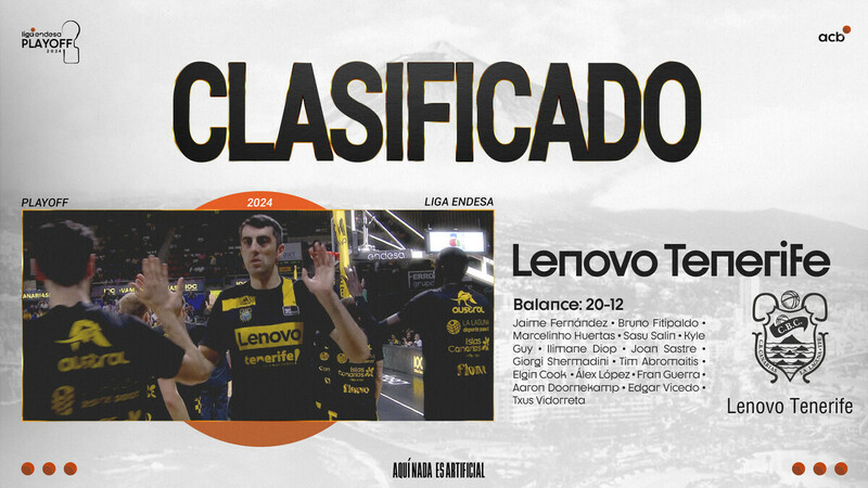 El Lenovo Tenerife, 7º pasajero del Playoff