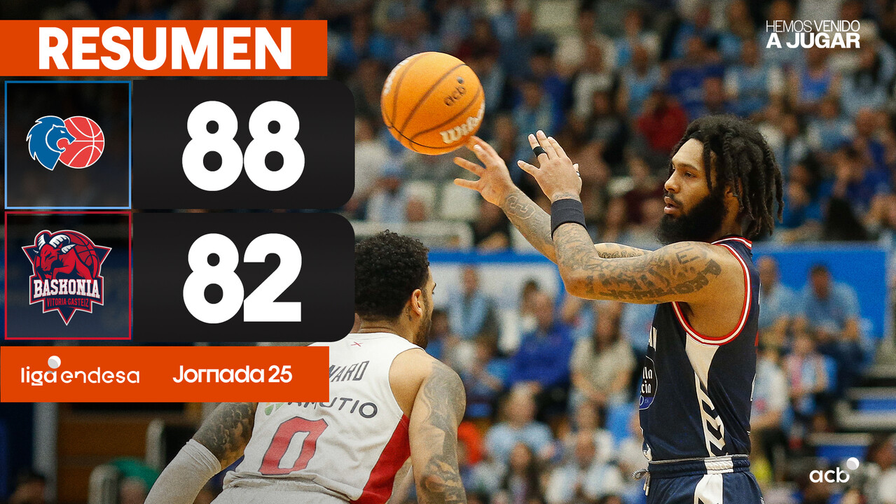 Resumen Río Breogán 88 - Baskonia 82 (J25)