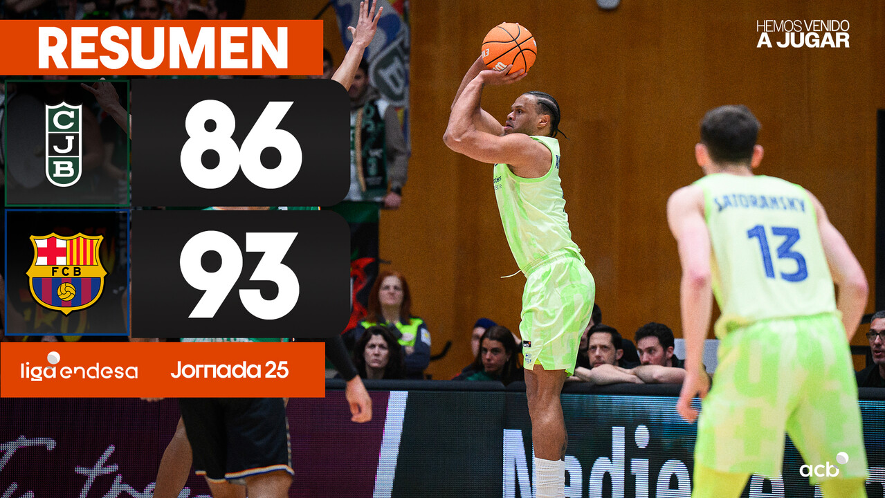 Resumen Joventut Badalona 86 - Barça 93 (J25)