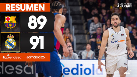 Resumen Barça 89 - Real Madrid 91 (J26)