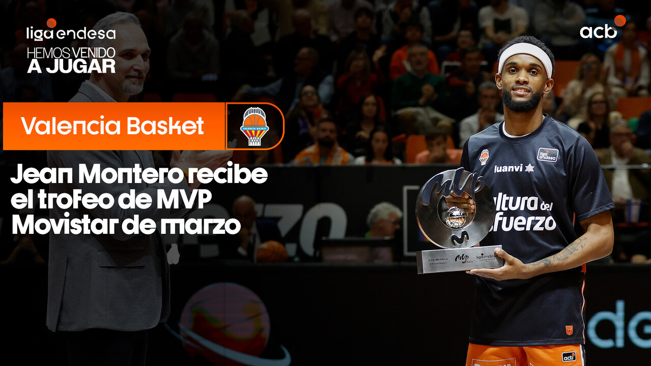 Jean Montero recibe el MVP Movistar del mes de marzo