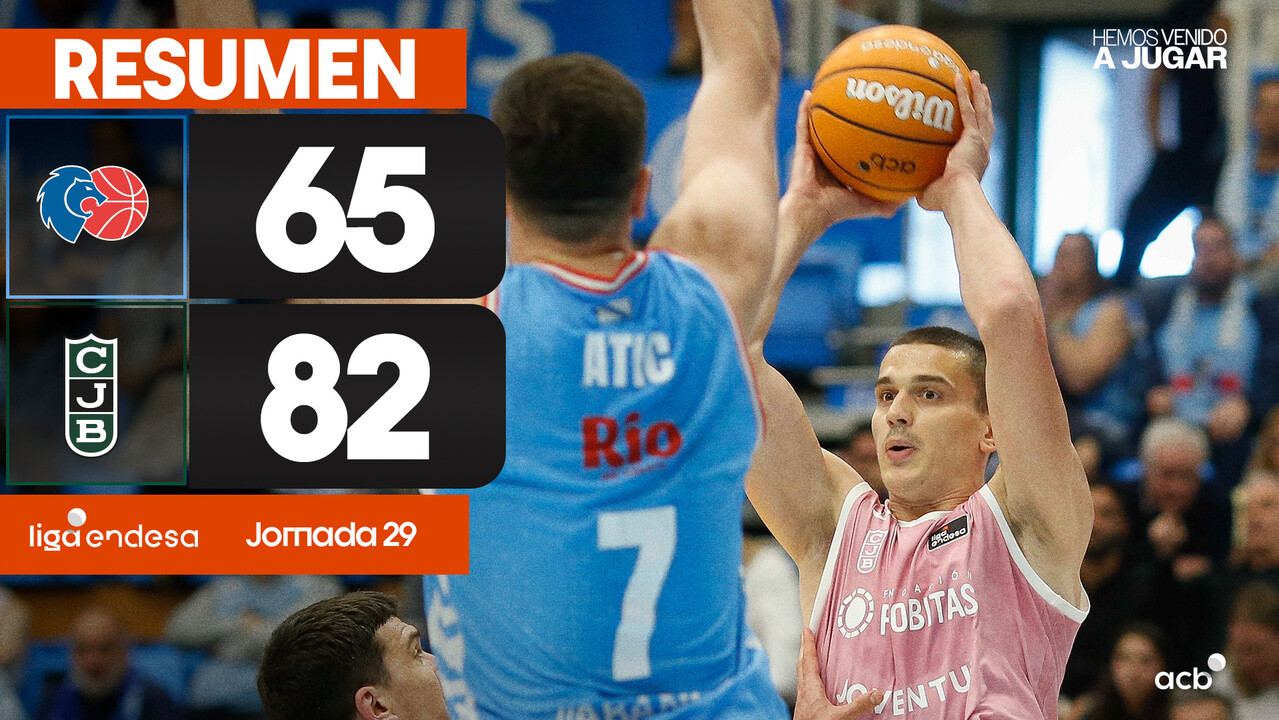 Resumen Río Breogán 65 - Joventut Badalona 82 (J29)