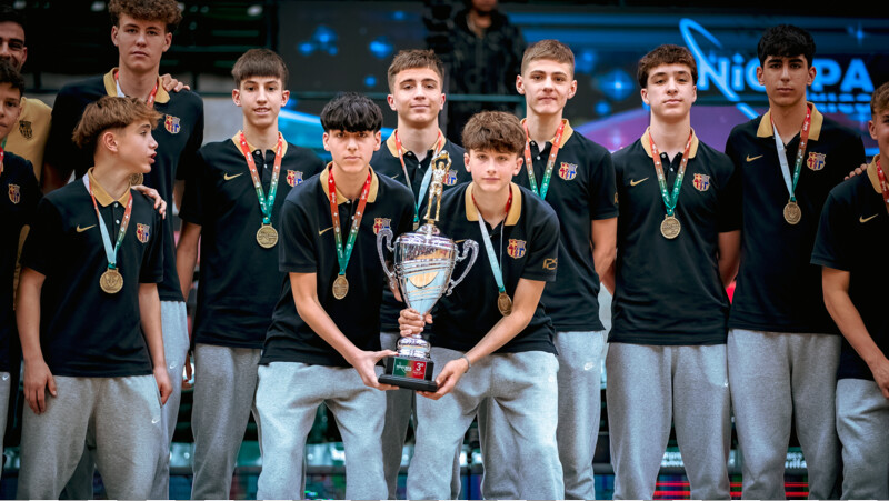 El Barça finaliza tercero en la Minicopa México 2025