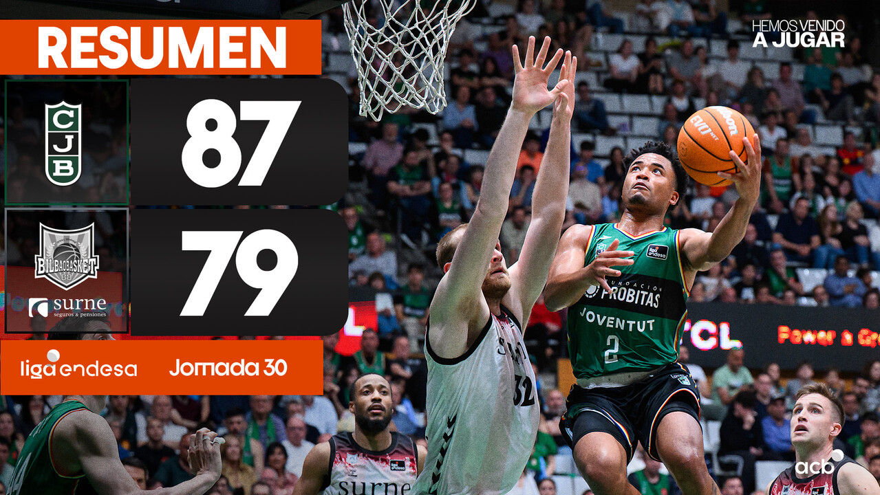 Resumen Joventut Badalona 87 - Surne Bilbao Basket 79 (J30)