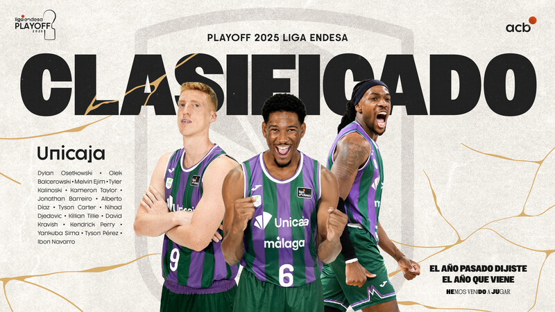 Unicaja, 4º pasajero del Playoff de Liga Endesa