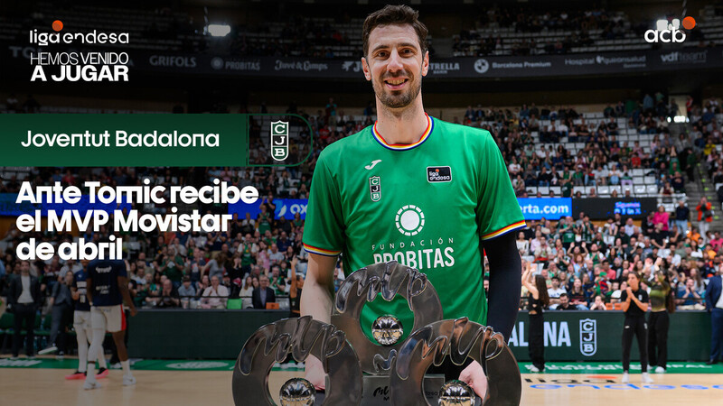 ¡Y van 3! Tomic recibe su trofeo de MVP Movistar de abril
