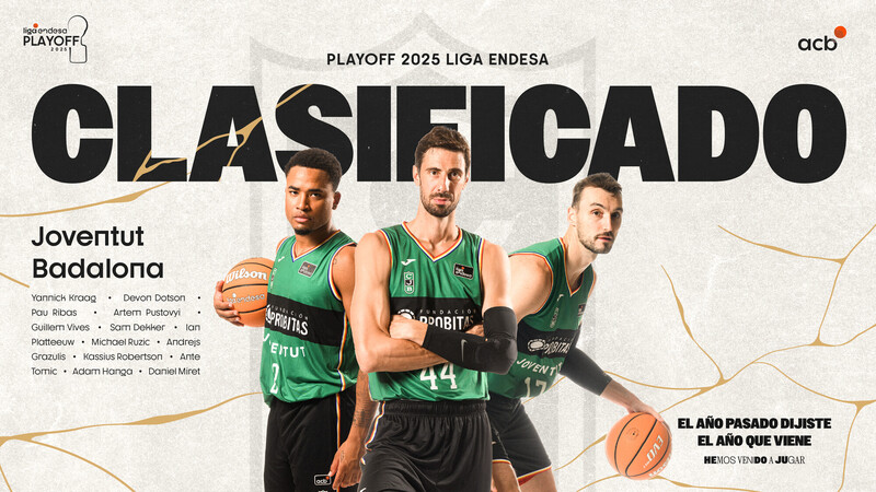 Joventut, sexto equipo en el Playoff...