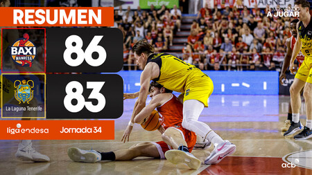 Resumen BAXI Manresa 86 - La Laguna Tenerife 83 (J34)