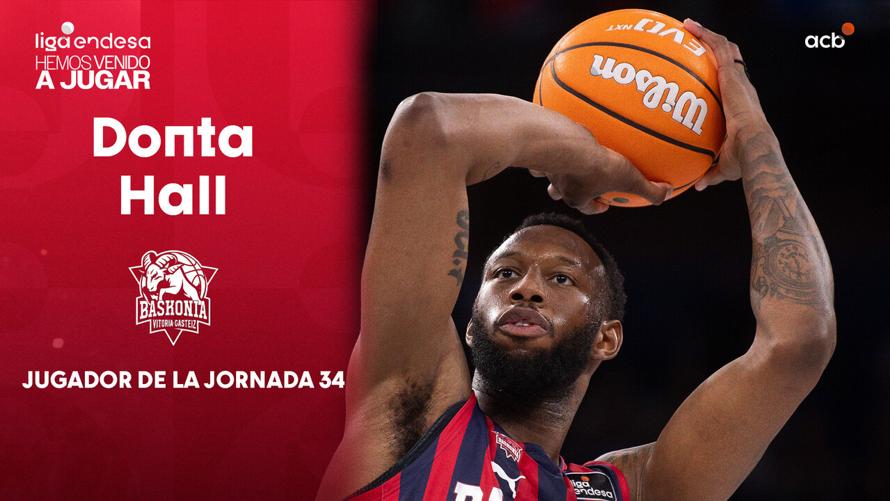 Donta Hall, Jugador de la Jornada 34