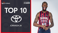 Donta Hall se suspende en el aire en el Top10 Toyota