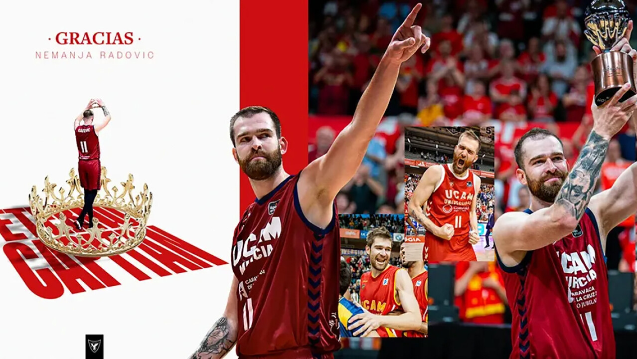Nemanja Radovic finaliza su etapa como jugador del UCAM Murcia