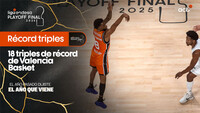 Valencia Basket, de 3 en 3: ¡Igualado el récord de triples en Playoff!