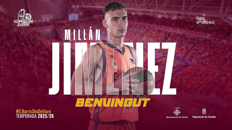 Millán Jiménez, al Hiopos Lleida cedido por el Valencia Basket